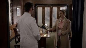 Fallout- Flora Banks tells Dr. Masters that she is three months pregnant