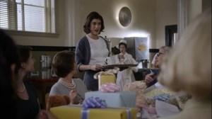 Involuntary- Women at baby shower don't allow Virginia into their circle