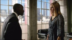 Associates- Jeannie tells Marty she's heading home for the day- before clash