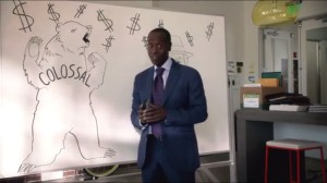 Boom- Marty breaks the fourth wall to explain a 'bear hug'