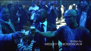 Middlegame- Dre, Marty and Lukas toast to the launch of Soldier Sneaker