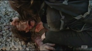 Alone- Maggie kills walker