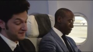 Brinkmanship- Clyde and Marty on plane