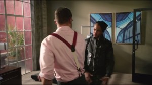 Zhang- Lukas arrives and scares the crap out of Doug