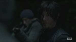 A- Daryl tries to have Joe spare Rick, Carl and Michonne