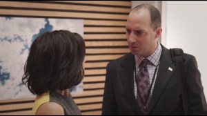 Clovis- Gary asks Selina what she thought of the random man who left his hotel room