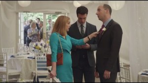 Some New Beginnings- Amy, Dan and Gary at Mike's wedding