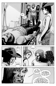 The Walking Dead #126- Carl about to kill Negan