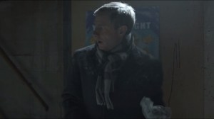 Buridan's Ass- Lester retries gun from behind poster