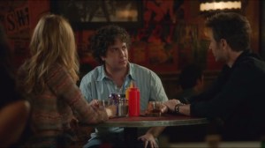 Dicks- Julia, Levon and Hank at bar, Levon gets text from Melanie