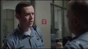 Eating the Blame- Grimly tells the lieutenant that he's making a mistake