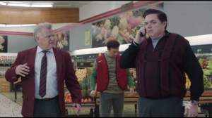 Eating the Blame- Stavros Milos receives a phone call after seeing that his supermarket is overrun with crickets