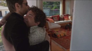 Julia- Levon and Hank hug it out