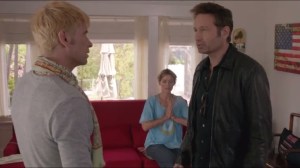 Smile- Hank walks in on Chris working on Karen's back