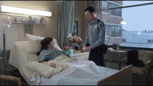 Who Shaves the Barber- Gus with Molly in her hospital room