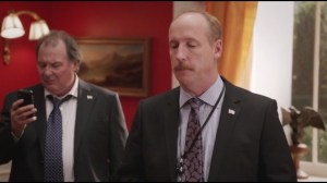 New Hampshire- Mike thinks of other men named Leslie before Selina silences him