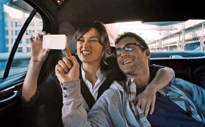 Begin Again- Greta and boyfriend Dave, played by Adam Levine, in flashback