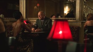 Selina Kyle- Fish gets a visit from Carmine Falcone, played by John Doman