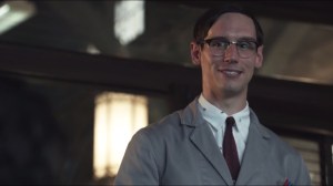 Selina Kyle- Nygma tells Captain Essen, Bullock and Gordon about high levels of ATP found in Mackey's blood