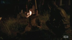 Strangers- A man's gotta eat, The Hunters feast on Bob's leg