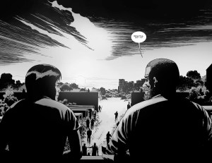 The Walking Dead #132- Rick and Maggie watch the sunset