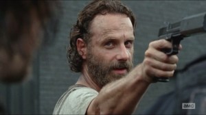 Crossed- Rick almost shoots one of the officers