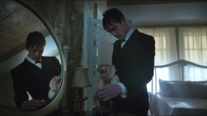 Harvey Dent- Penguin literally sniffs around