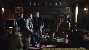 Lovecraft- Officers at Wayne Manor after assassination attempt