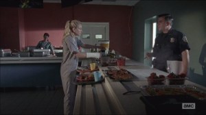 Slabtown- Beth meets Officer Gorman, played by Ricky Wayne