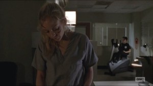 Coda- Dawn tries contacting the other officers via radio while also working out, Beth has a photo