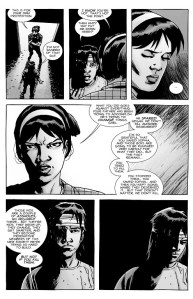 The Walking Dead #135- Maggie admonishes Carl for his actions