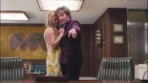 Inherent Vice- Dr.Rudy Blatnoyd, D.D.S., played by Martin Short, with Japonica Fenway, played by Sasha Pieterse