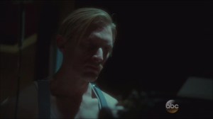 Now is Not the End- Green Suit, played by James Hébert, communicates with his colleagues about Agent Peggy Carter