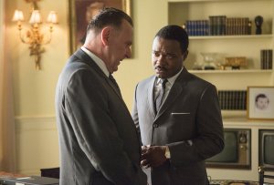 Selma- King speaks with President Lyndon Johnson, played by Tom Wilkinson