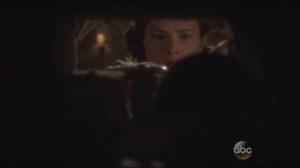 The Blitzkrieg Button- Peggy hides the Blitzkrieg Button in the wall