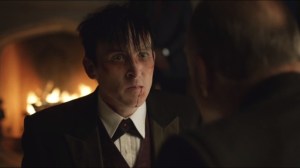 What the Little Bird Told Him- Penguin after being slapped by Falcone