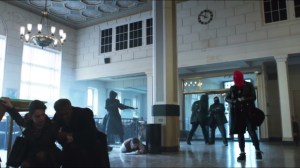 Red Hood- First bank heist