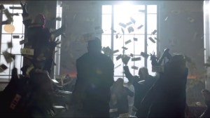 Red Hood- Red Hood Gang throws money into the air