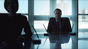 Red Hood- Reggie presents Bruce's findings to Wayne Foundation