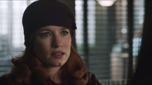 The Fearsome Dr. Crane- Bullock meets Jodowsky’s sponsor- Scottie Mullen, played by Maria Thayer