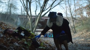 The Fearsome Dr. Crane- Choir singers find Penguin resting in leaves