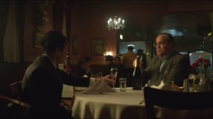 The Fearsome Dr. Crane- Maroni and Penguin toast to Fish being gone from Gotham