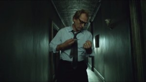 The Scarecrow- Gerald Crane injects himself with the fear serum