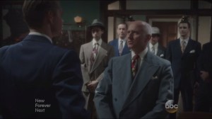 Valediction- United States Senator Walt Cooper, played by John Prosky, congratulates Thompson