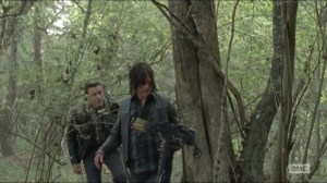 Conquer- Aaron tells Daryl about three exiled Alexandria members