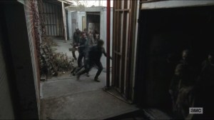 Conquer- Daryl and Aaron flee from walkers