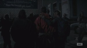 Conquer- Man in red poncho is about to be killed