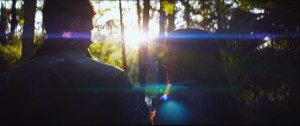 Fifty Shades of Grey- Christian and Anastasia walk through the woods as the trees clear a path for them