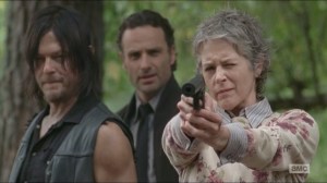 Forget- Carol shoots a walker