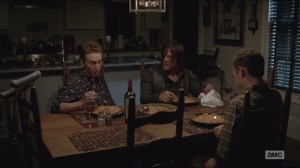 Forget- Daryl eats spaghetti with Aaron and Eric